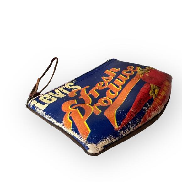 Vintage Y2K Levi's Fresh Produce Coin Purse Leather Wallet - Picture 5 of 7